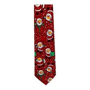 The Christmas Collection Red White Christmas Tie